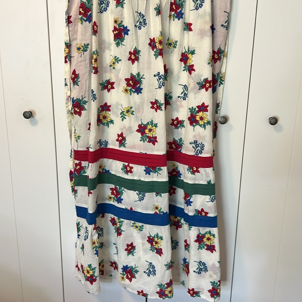 NWT April Cornell Cotton Prairie Floral Maxi dress Size L - Picture 3 of 6